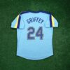 Ken Griffey Jr 1982 Seattle Mariners Cooperstown Blue Throwback Jersey