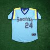 Ken Griffey Jr 1982 Seattle Mariners Cooperstown Blue Throwback Jersey
