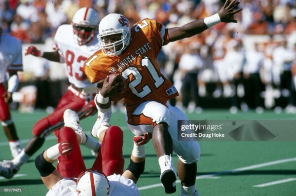 s-l1600-30 Vintage Oklahoma State Russell Athletic Barry Sanders Era Game Jersey