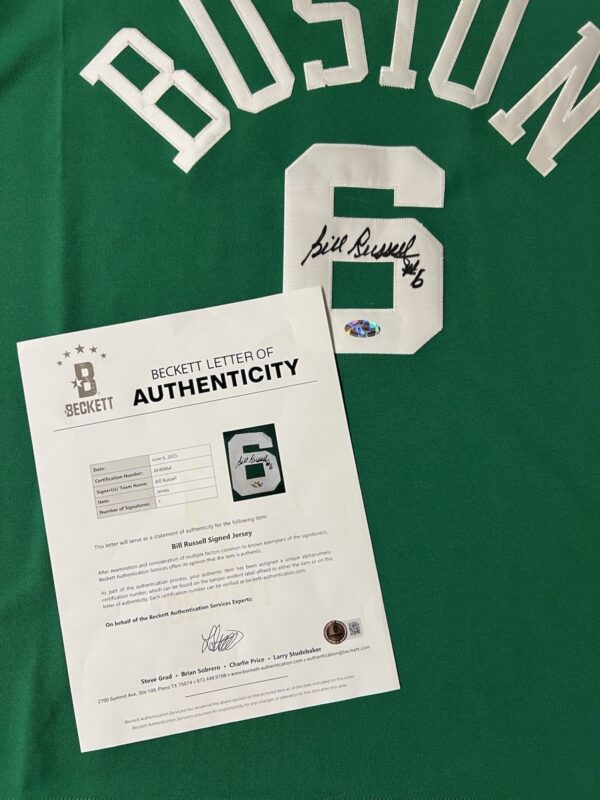 Bill Russell Autographed 1962 Boston Celtics Mitchell & Ness Jersey